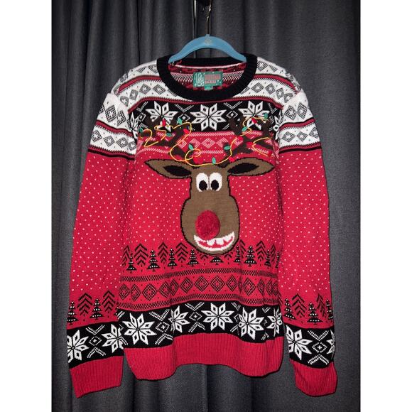 Ugly Christmas Sweater Xmas Size Large - Picture 1 of 3